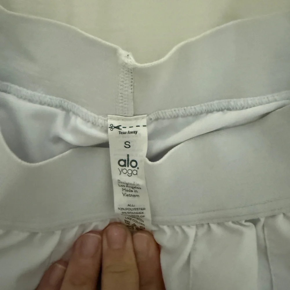ALO Yoga White Athletic Skirt